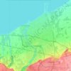 St. Catharines topographic map, relief map, elevations map