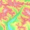 Benasque topographic map, elevation, relief