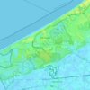 De Panne topographic map, elevation, relief