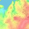 Matignon topographic map, elevation, relief