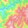 Melgaço topographic map, elevation, relief