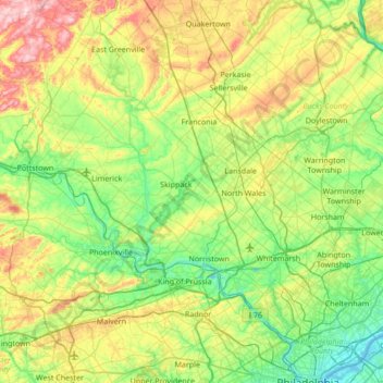 Montgomery County Elevation Map Montgomery County topographic map, elevation, relief