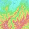 Nanto topographic map, elevation, relief