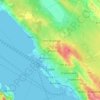 Zadar topographic map, elevation, relief