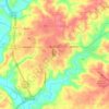 Bedford topographic map, elevation, relief