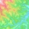 Le Tech topographic map, elevation, relief