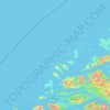 Ålesund topographic map, elevation, relief