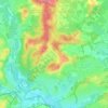 Clapiers topographic map, elevation, relief