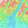 Lake Garda topographic map, elevation, relief