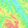 Carla-Bayle topographic map, elevation, relief