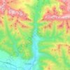 Biescas topographic map, elevation, relief