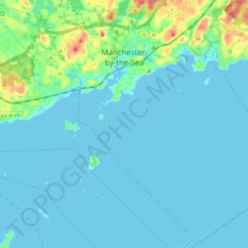 Manchester By The Sea Maps Manchester-By-The-Sea Topographic Map, Elevation, Relief