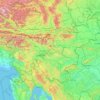 Slovénie topographic map, relief map, elevations map