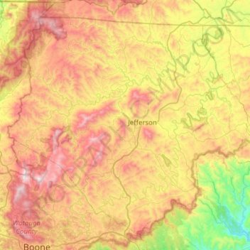 Boone Nc Elevation Map Ashe County Topographic Map, Elevation, Relief