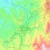 Chinchiná topographic map, elevation, relief