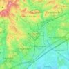 Montpellier topographic map, elevation, relief