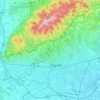 Zagreb topographic map, elevation, relief