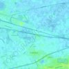 Oudenburg topographic map, elevation, relief