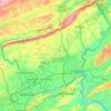Northampton County topographic map, elevation, relief