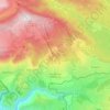 Font-Romeu-Odeillo-Via topographic map, elevation, relief