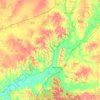 Morgan County topographic map, elevation, relief