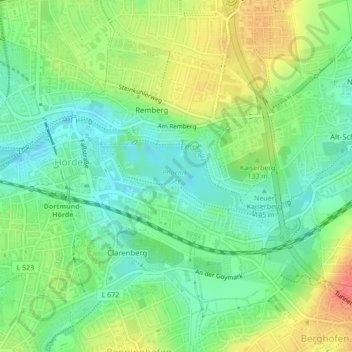 Topographic Map Of Phoenix Phoenix-See Topographic Map, Elevation, Relief