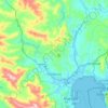 Los Barrios topographic map, elevation, relief