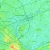 Destelbergen topographic map, elevation, relief