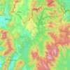 Hulu Perak District topographic map, elevation, relief