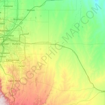 Arapahoe County Gis Map Arapahoe County Topographic Map, Elevation, Relief