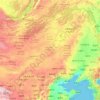 Inner Mongolia topographic map, elevation, relief