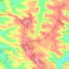 La Romieu topographic map, elevation, relief