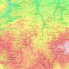 Vogtland topographic map, elevation, relief