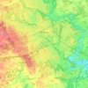 Kitchener topographic map, relief map, elevations map
