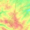 Tôtes topographic map, elevation, relief