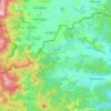Cered topographic map, elevation, relief