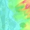 Bousse topographic map, elevation, relief
