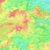 Arlon topographic map, relief map, elevations map