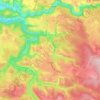 Couzou topographic map, elevation, relief