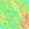 Umbria topographic map, elevation, relief