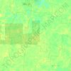 Calotmul topographic map, relief map, elevations map