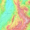 Santander topographic map, elevation, relief