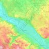 Dresden topographic map, elevation, relief