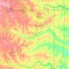 Pottawatomie County topographic map, elevation, relief
