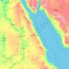 Red Sea Governorate topographic map, elevation, relief