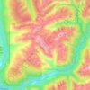 Mount Revelstoke National Park topographic map, elevation, relief
