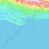 Santa Barbara topographic map, elevation, relief