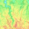 Curug topographic map, elevation, relief