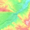 Billings topographic map, elevation, relief