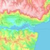 Varna topographic map, elevation, relief